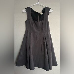 Kate Spade Charcoal Sleeveless Mini Dress with soft pleats